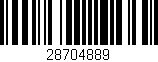Código de barras (EAN, GTIN, SKU, ISBN): '28704889'