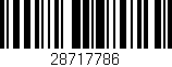 Código de barras (EAN, GTIN, SKU, ISBN): '28717786'