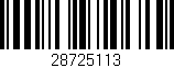 Código de barras (EAN, GTIN, SKU, ISBN): '28725113'