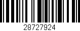 Código de barras (EAN, GTIN, SKU, ISBN): '28727924'