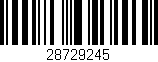 Código de barras (EAN, GTIN, SKU, ISBN): '28729245'