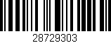 Código de barras (EAN, GTIN, SKU, ISBN): '28729303'