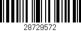 Código de barras (EAN, GTIN, SKU, ISBN): '28729572'