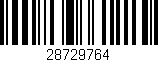 Código de barras (EAN, GTIN, SKU, ISBN): '28729764'