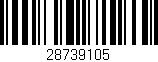 Código de barras (EAN, GTIN, SKU, ISBN): '28739105'