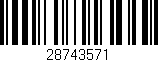 Código de barras (EAN, GTIN, SKU, ISBN): '28743571'