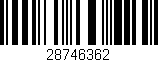 Código de barras (EAN, GTIN, SKU, ISBN): '28746362'