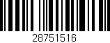Código de barras (EAN, GTIN, SKU, ISBN): '28751516'