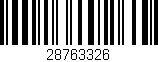 Código de barras (EAN, GTIN, SKU, ISBN): '28763326'