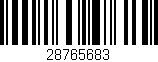 Código de barras (EAN, GTIN, SKU, ISBN): '28765683'