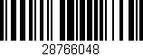Código de barras (EAN, GTIN, SKU, ISBN): '28766048'