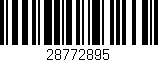 Código de barras (EAN, GTIN, SKU, ISBN): '28772895'