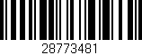 Código de barras (EAN, GTIN, SKU, ISBN): '28773481'