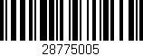 Código de barras (EAN, GTIN, SKU, ISBN): '28775005'