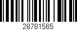 Código de barras (EAN, GTIN, SKU, ISBN): '28781565'