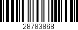 Código de barras (EAN, GTIN, SKU, ISBN): '28783868'