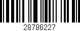 Código de barras (EAN, GTIN, SKU, ISBN): '28786227'