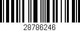 Código de barras (EAN, GTIN, SKU, ISBN): '28786246'