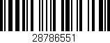 Código de barras (EAN, GTIN, SKU, ISBN): '28786551'