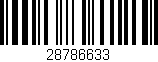 Código de barras (EAN, GTIN, SKU, ISBN): '28786633'
