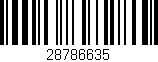 Código de barras (EAN, GTIN, SKU, ISBN): '28786635'