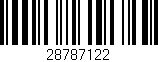 Código de barras (EAN, GTIN, SKU, ISBN): '28787122'
