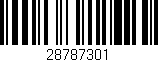 Código de barras (EAN, GTIN, SKU, ISBN): '28787301'