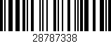 Código de barras (EAN, GTIN, SKU, ISBN): '28787338'