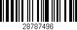 Código de barras (EAN, GTIN, SKU, ISBN): '28787496'