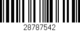Código de barras (EAN, GTIN, SKU, ISBN): '28787542'