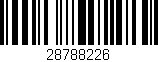 Código de barras (EAN, GTIN, SKU, ISBN): '28788226'