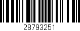 Código de barras (EAN, GTIN, SKU, ISBN): '28793251'