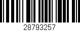 Código de barras (EAN, GTIN, SKU, ISBN): '28793257'