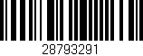 Código de barras (EAN, GTIN, SKU, ISBN): '28793291'