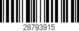 Código de barras (EAN, GTIN, SKU, ISBN): '28793915'