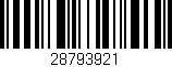 Código de barras (EAN, GTIN, SKU, ISBN): '28793921'
