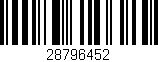 Código de barras (EAN, GTIN, SKU, ISBN): '28796452'