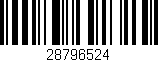 Código de barras (EAN, GTIN, SKU, ISBN): '28796524'