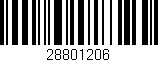 Código de barras (EAN, GTIN, SKU, ISBN): '28801206'