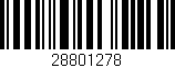 Código de barras (EAN, GTIN, SKU, ISBN): '28801278'