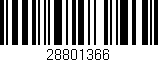 Código de barras (EAN, GTIN, SKU, ISBN): '28801366'