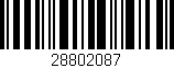 Código de barras (EAN, GTIN, SKU, ISBN): '28802087'