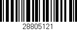 Código de barras (EAN, GTIN, SKU, ISBN): '28805121'