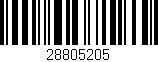 Código de barras (EAN, GTIN, SKU, ISBN): '28805205'