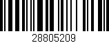 Código de barras (EAN, GTIN, SKU, ISBN): '28805209'