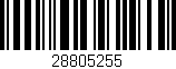 Código de barras (EAN, GTIN, SKU, ISBN): '28805255'