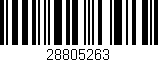 Código de barras (EAN, GTIN, SKU, ISBN): '28805263'