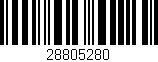 Código de barras (EAN, GTIN, SKU, ISBN): '28805280'