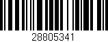 Código de barras (EAN, GTIN, SKU, ISBN): '28805341'