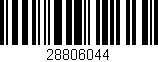 Código de barras (EAN, GTIN, SKU, ISBN): '28806044'